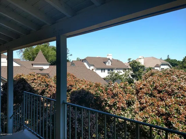 a view of city from balcony