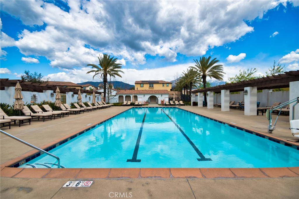 2375 Vineyard Street Upland, CA 91786 - Photo 26 of 33 a swimming pool with outdoor seating and yard