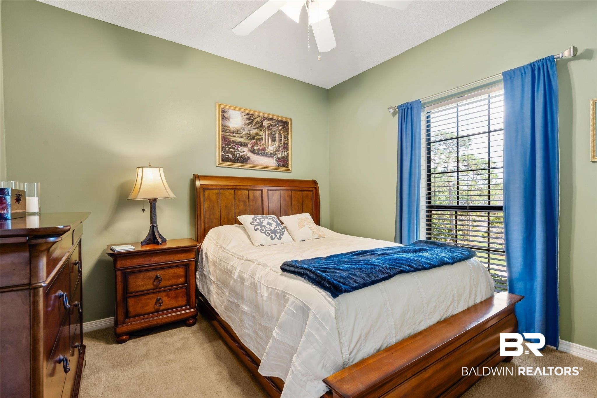 7360 Bridgewood Court Mobile, AL 36695 - Photo 17 of 30 Carpeted bedroom with ceiling fan