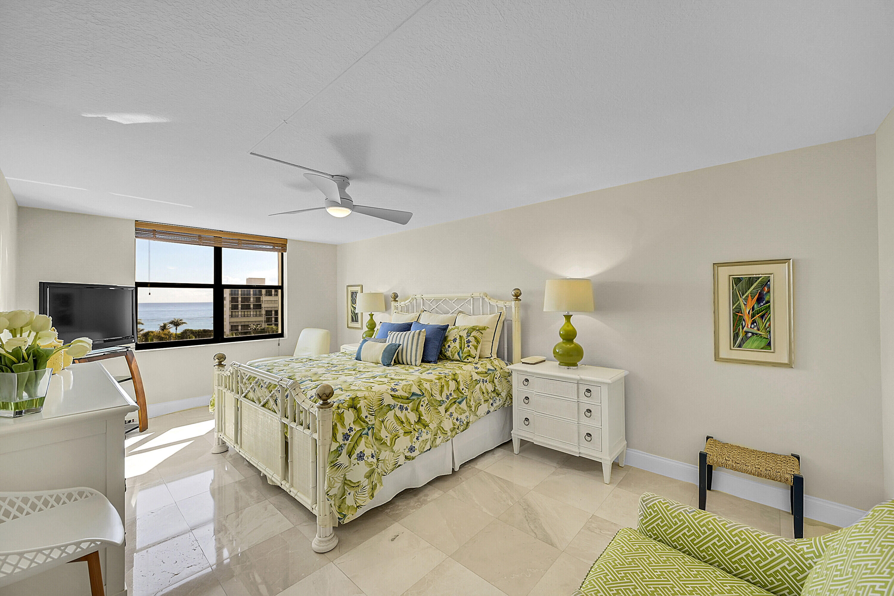 2003 North Ocean Boulevard, Unit 802 Boca Raton, FL 33431 - Photo 17 of 30 Primary Suite with Ocean Views