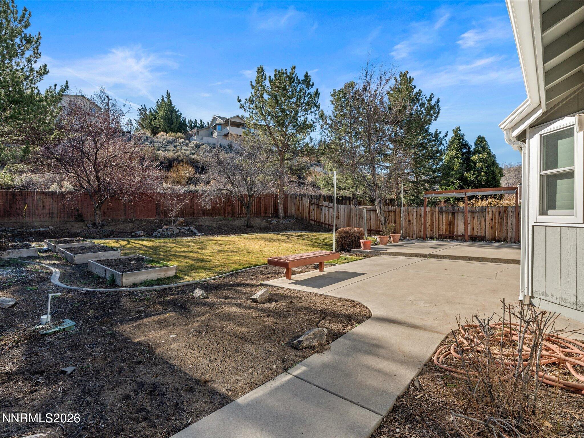 1588 Wheatgrass Drive Reno, NV 89509 - Photo 39 of 42 a view of a swimming pool with an outdoor space and seating area