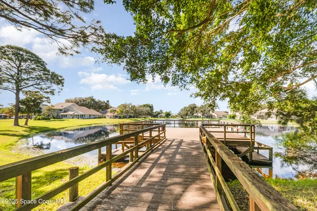 a view of a lake with an ocean