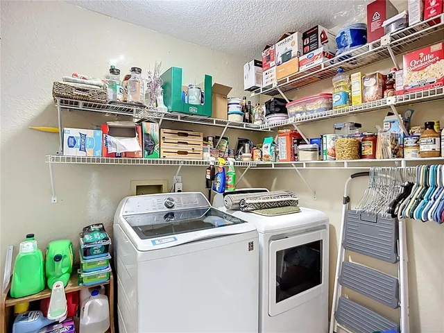 a room with storage and utility