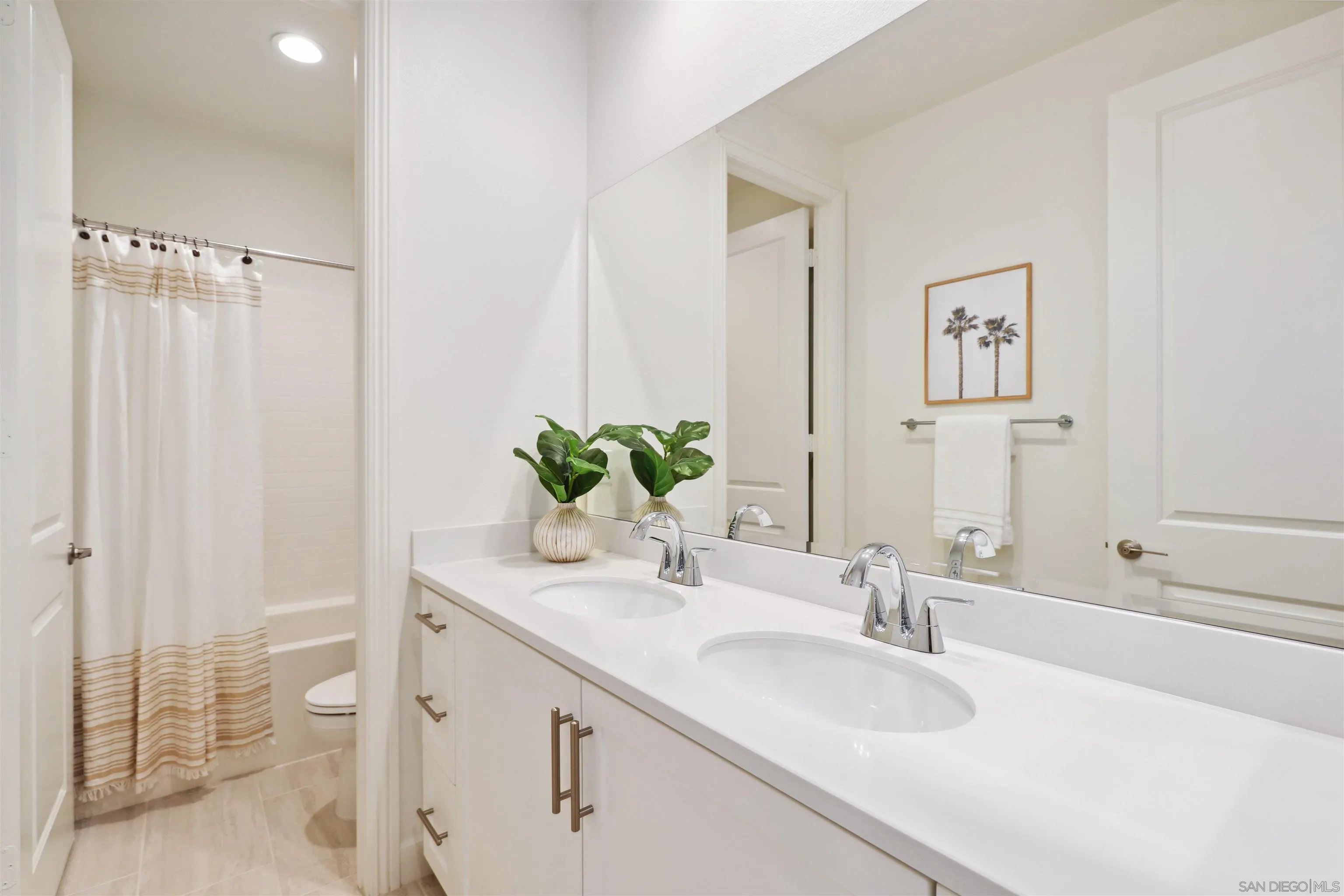 929 Woodhaven Road San Marcos, CA 92069 - Photo 24 of 36 a bathroom with a sink and a mirror