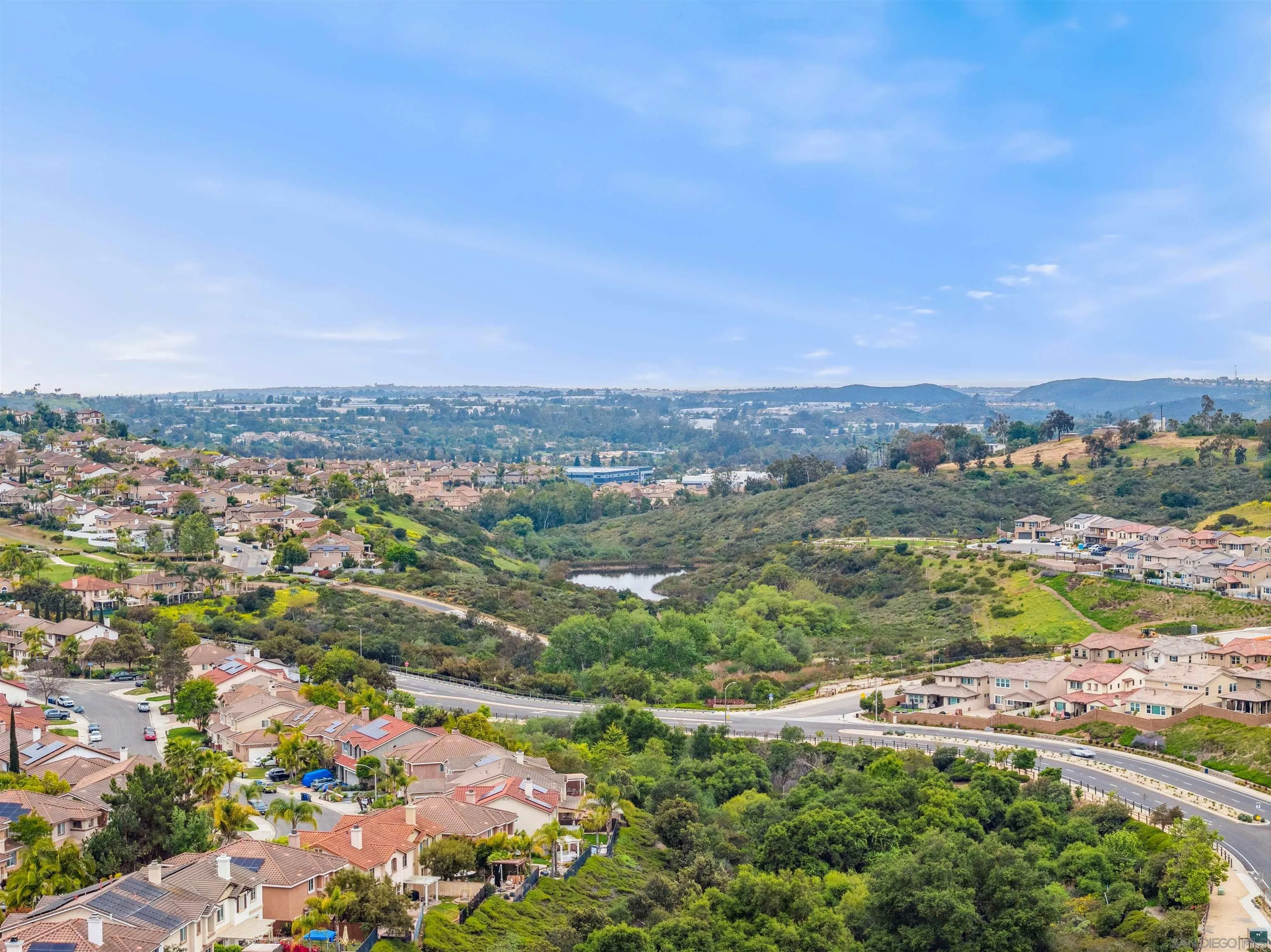 929 Woodhaven Road San Marcos, CA 92069 - Photo 36 of 36 an aerial view of residential houses with outdoor space and trees