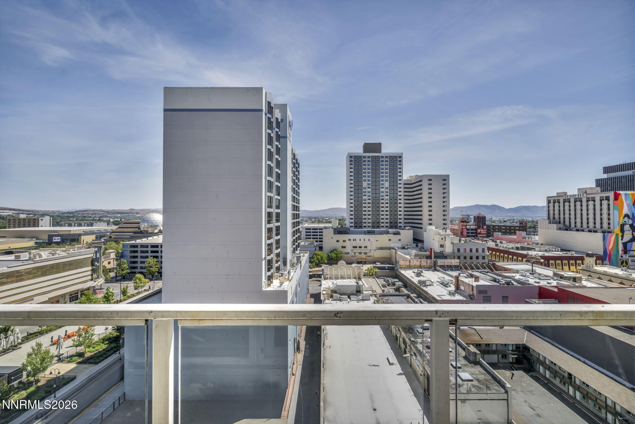 255 North Sierra Street, Unit 1208 Reno, NV 89501 - Photo 27 of 37 a view of a city from a balcony