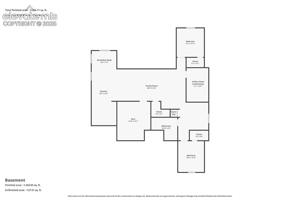 12266 Crystal Downs Road Peyton, CO 80831 - Photo 50 of 50 Basement floorplan