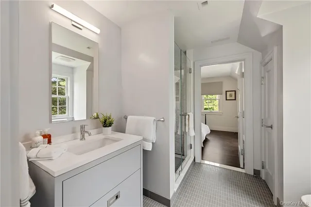 a view of a field of a house