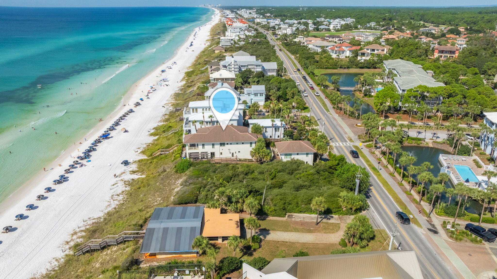 4525 West County Highway 30A Santa Rosa Beach, FL 32459 - Photo 115 of 118 an aerial view of residential houses with outdoor space