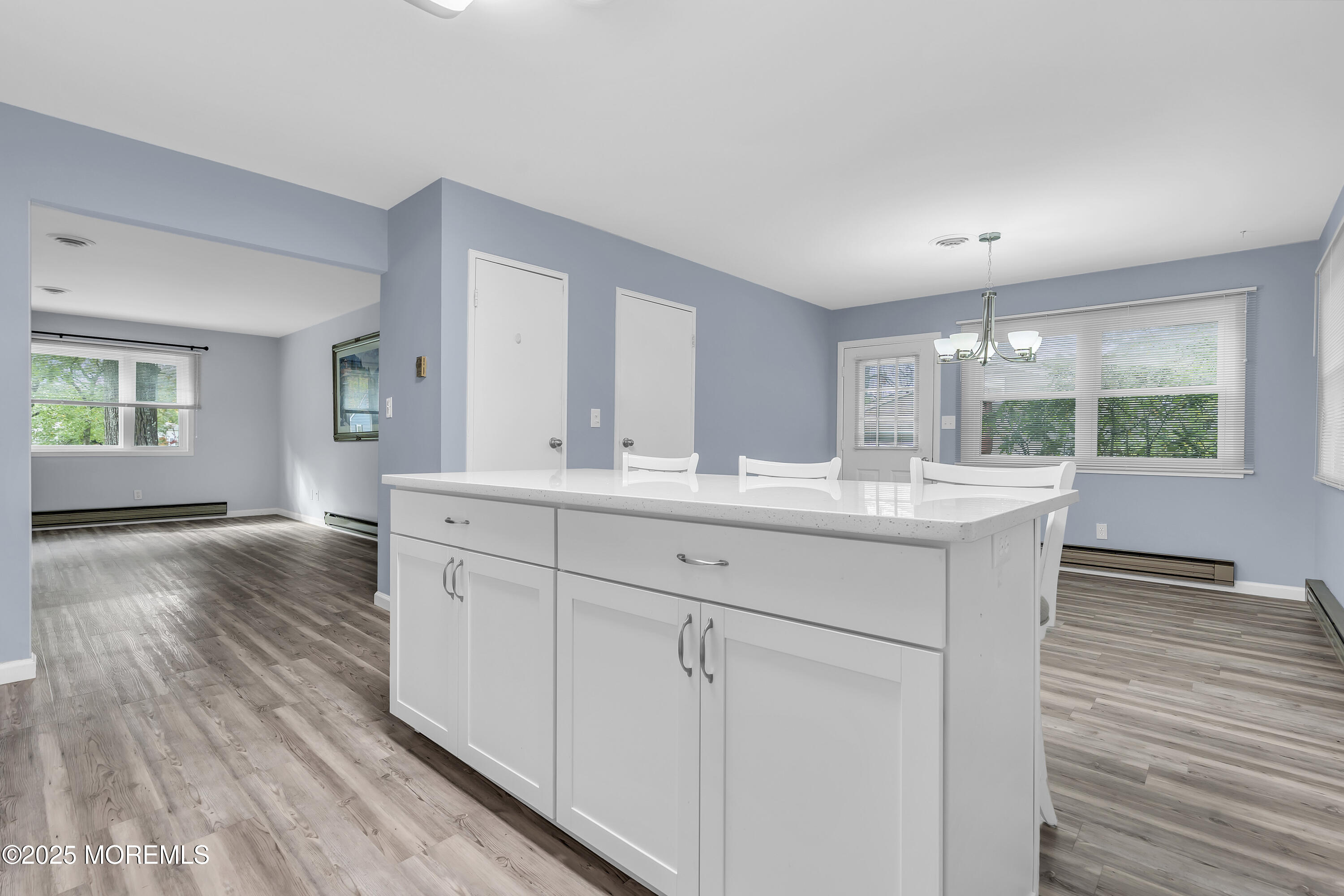 7 B Roosevelt City Road, Unit B Whiting, NJ 08759 - Photo 9 of 48 a bathroom with a sink vanity granite and a mirror