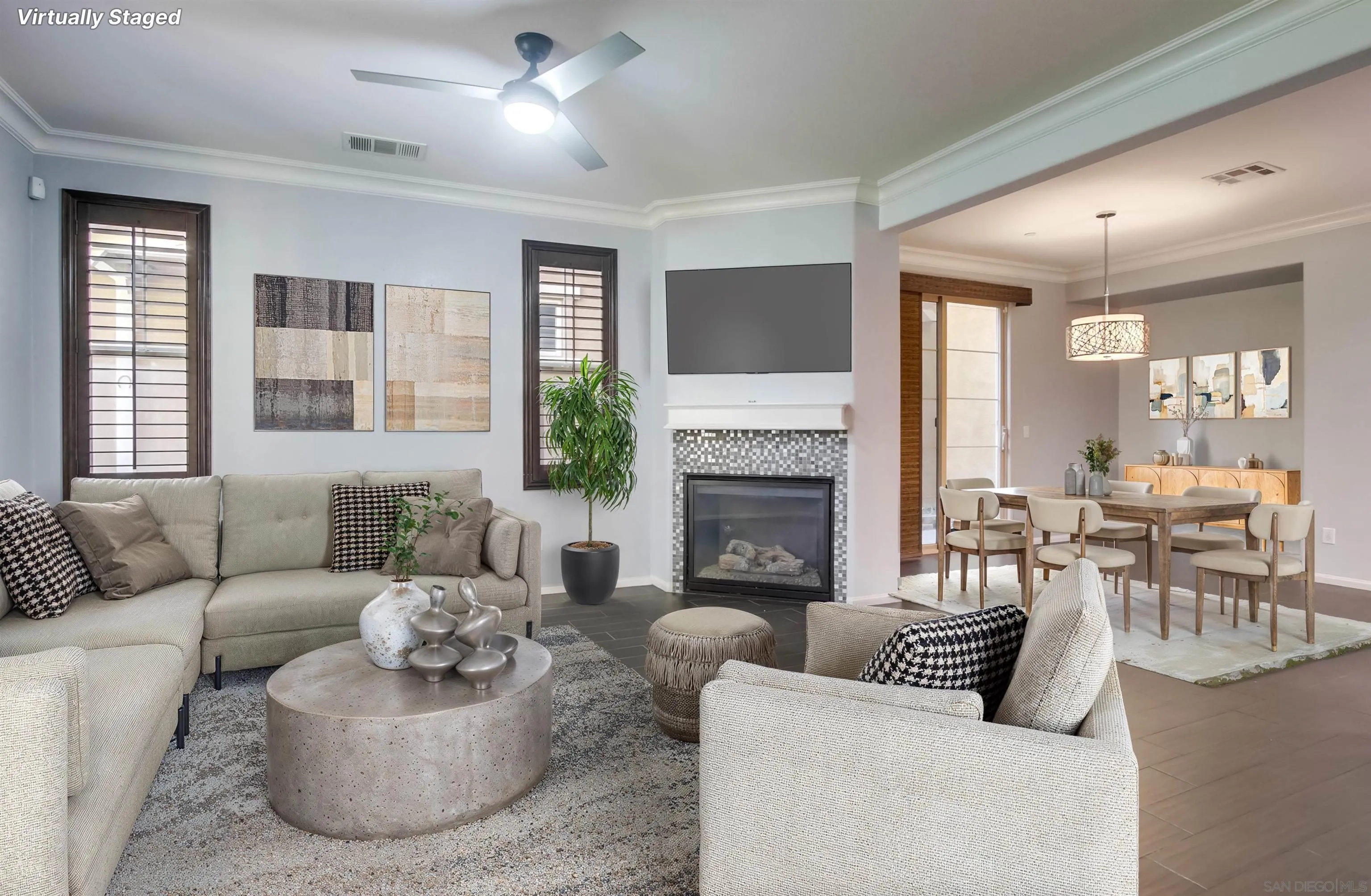 1859 Khaki Lane Chula Vista, CA 91913 - Photo 2 of 62 a living room with furniture and a fireplace