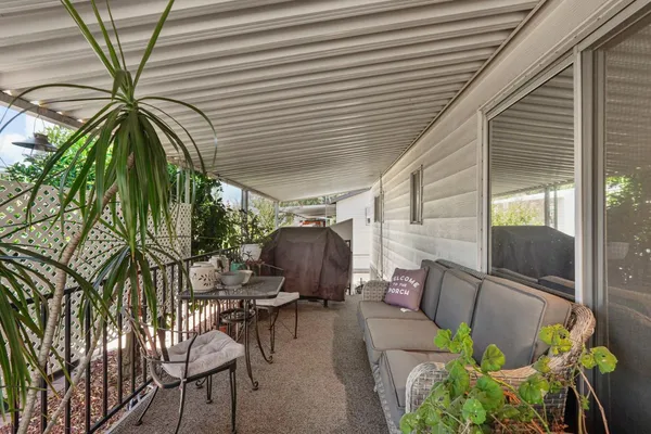 a view of outdoor seating area