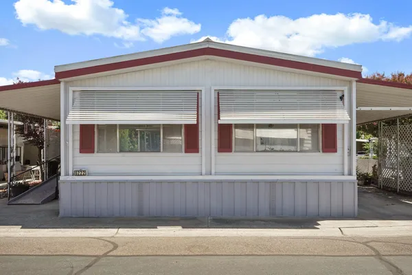 a front view of a house