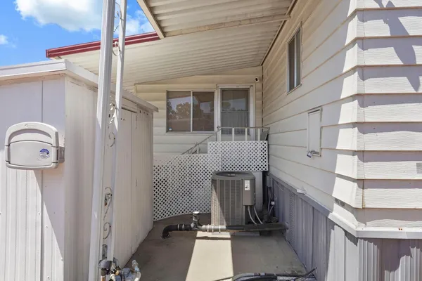 a view of a door with a door