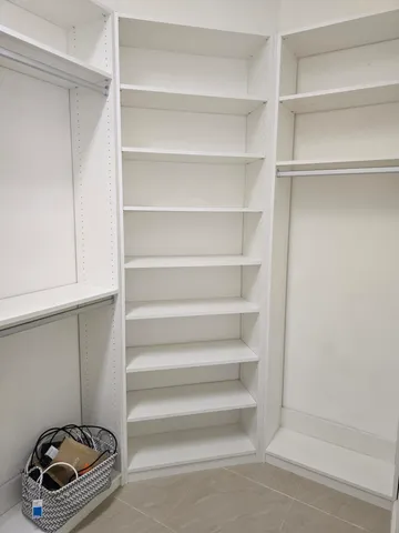 a room with storage and utility