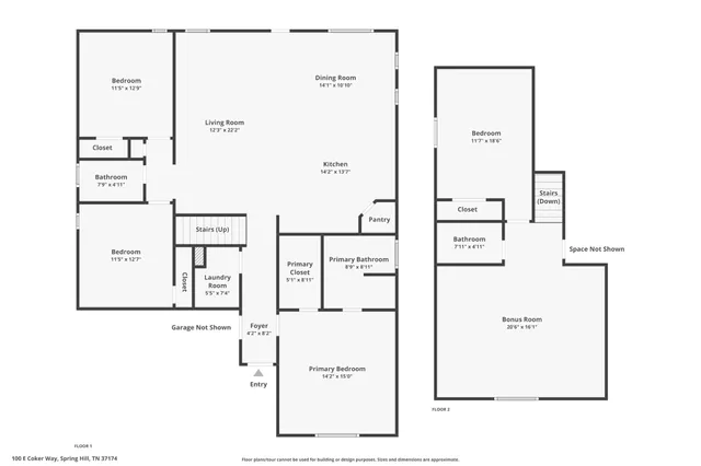 $519,000 | 100 East Coker Way, Spring Hill, TN 37174