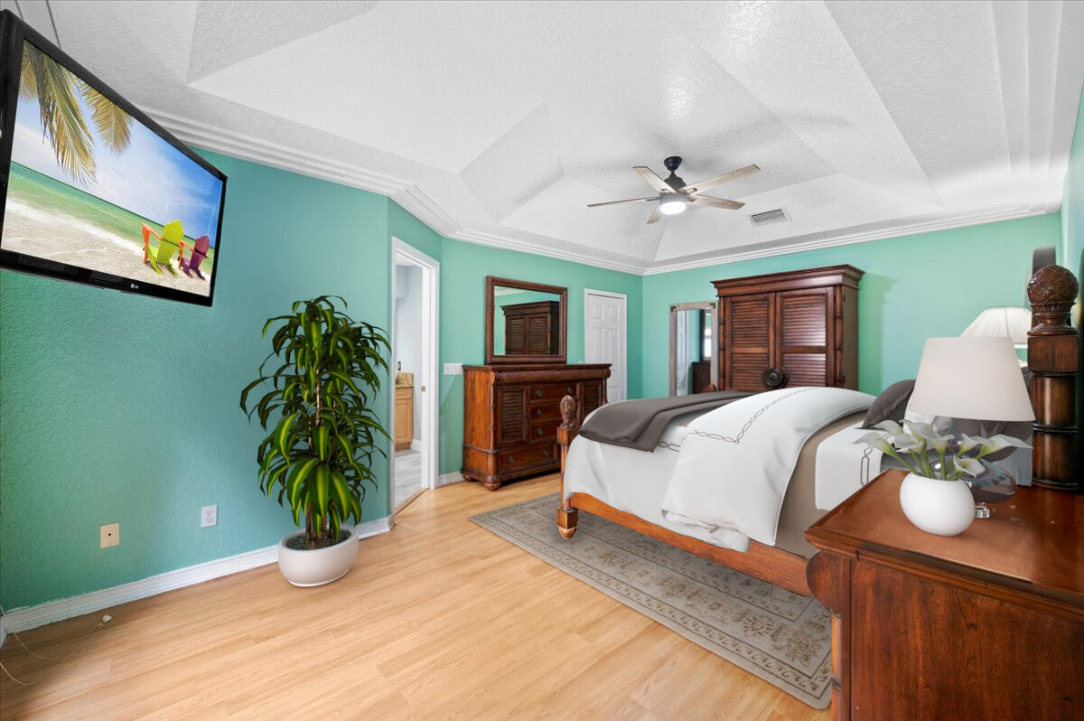 1768 Southwest Leafy Road Port St. Lucie, FL 34953 - Photo 9 of 21 MASTER BEDROOM