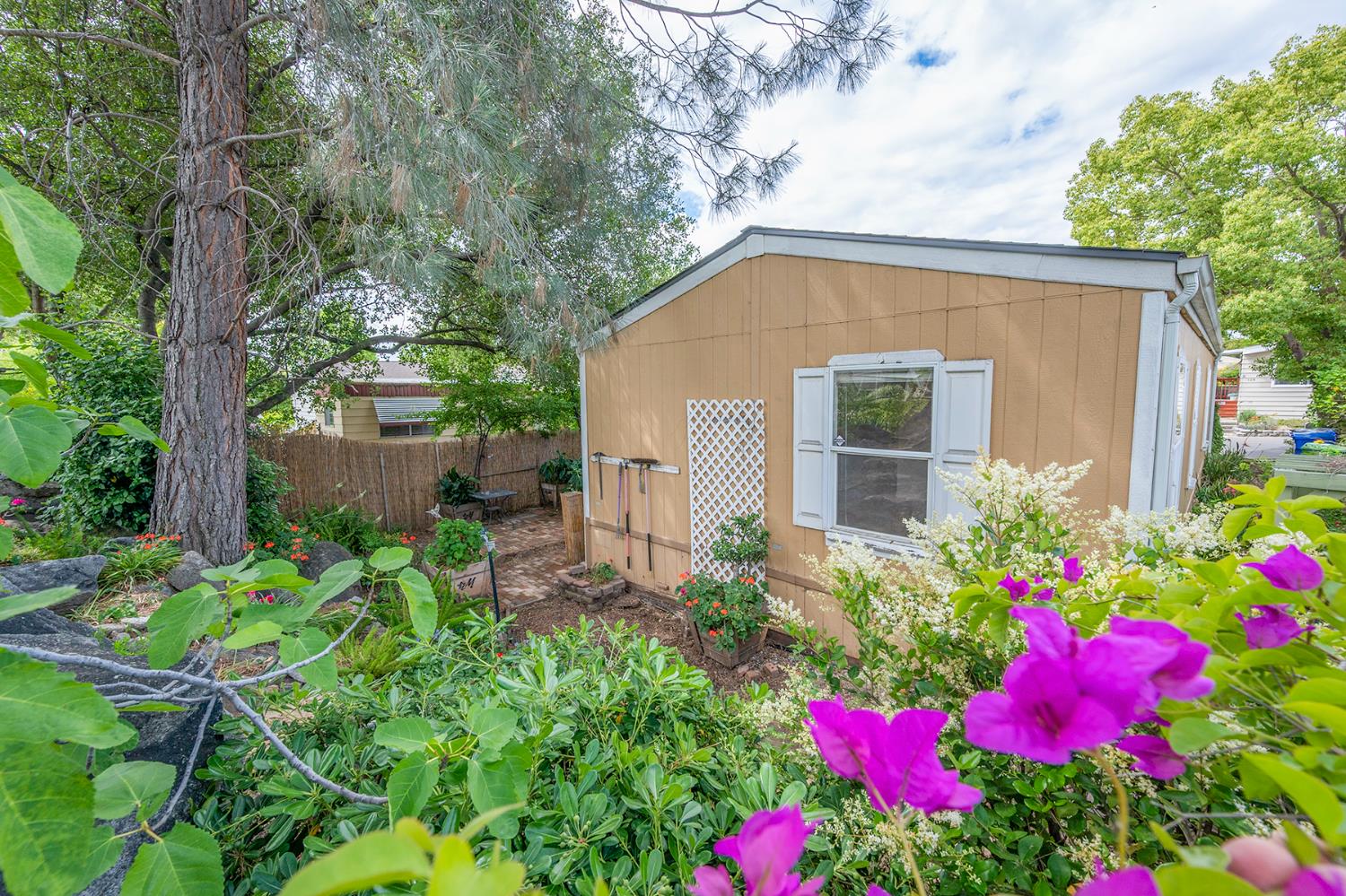 132 Danielle Way Folsom, CA 95630 - Photo 37 of 52 a view of a house with a lot of flower plants