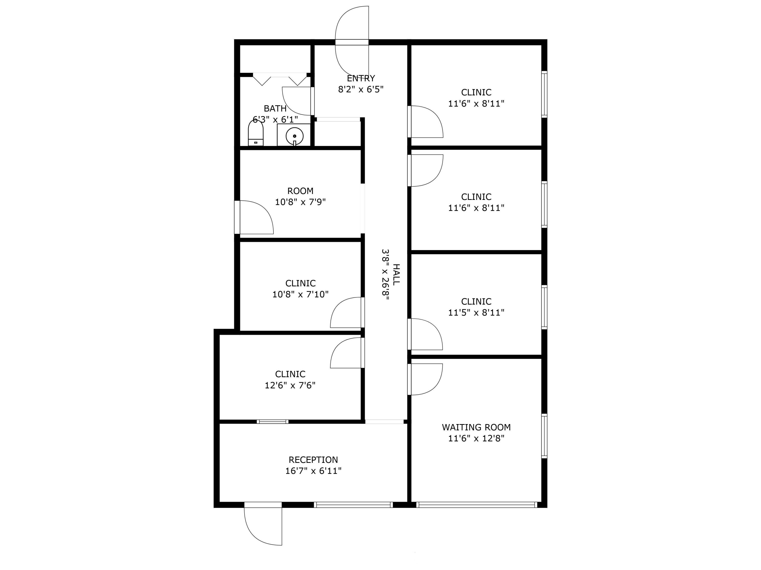201 North Riverside Drive Indialantic, FL 32903 - Photo 26 of 26 Floor Plan w/ Measurements