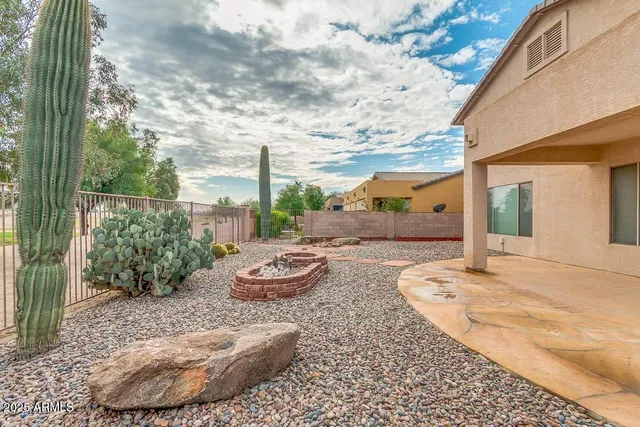 a view of a porch with a backyard