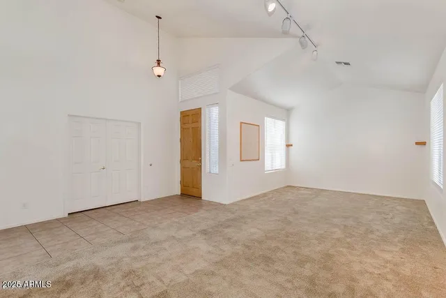 a view of workspace with flat screen tv