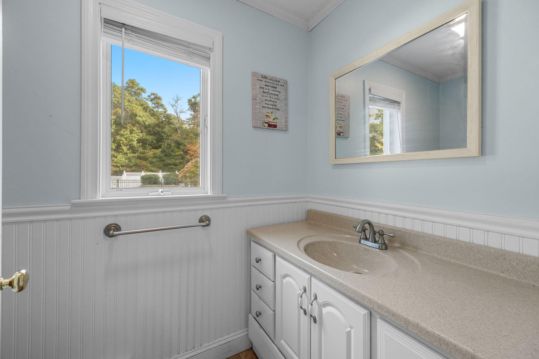 4 Knob Lane Buzzards Bay, MA 02532 - Photo 22 of 52 a bathroom with a sink and a window