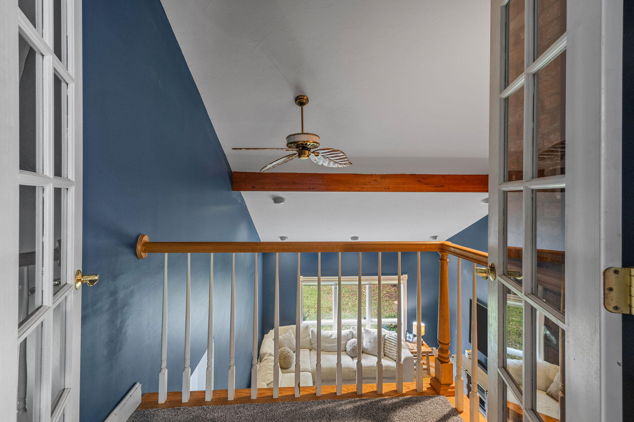 4 Knob Lane Buzzards Bay, MA 02532 - Photo 34 of 52 a view of staircase with white walls and railing