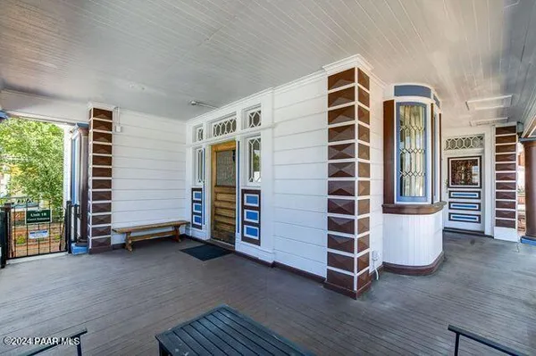 a view of a building with a street