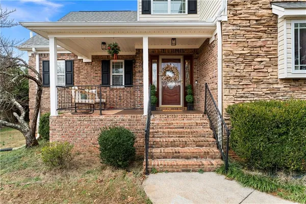 a front view of a house