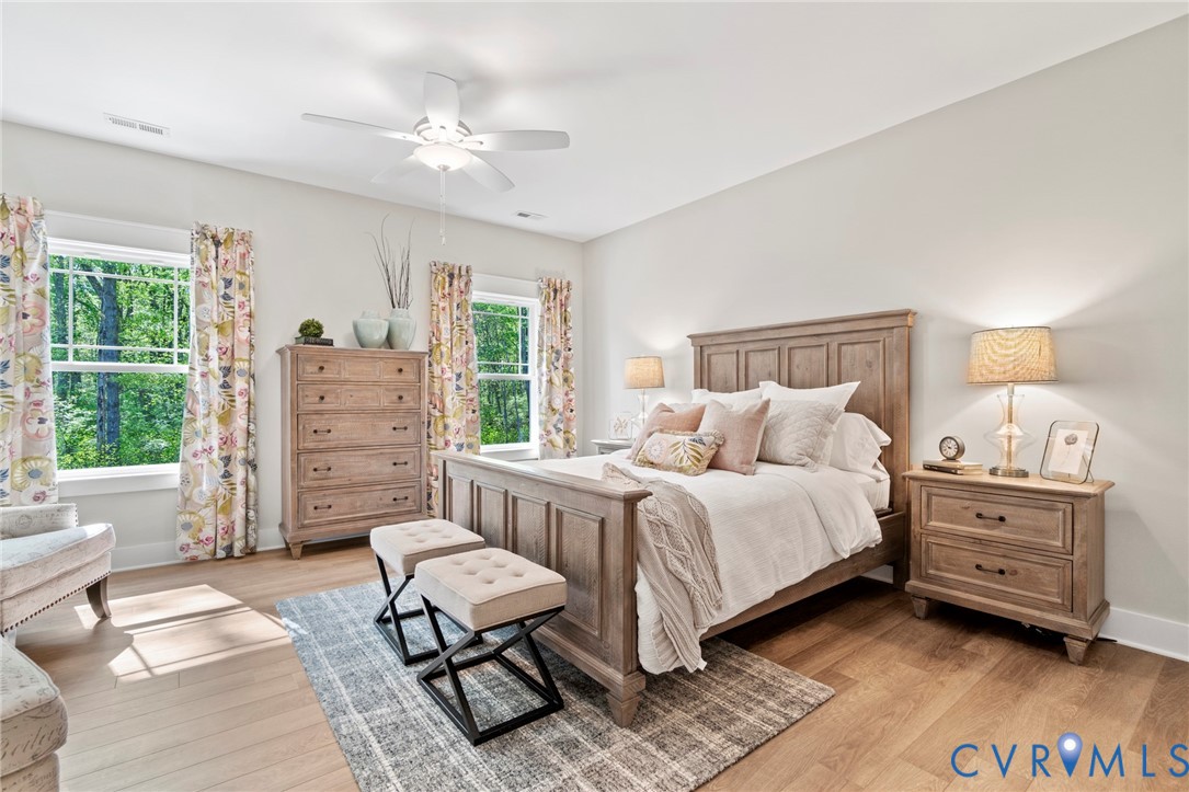 16851 Sheppards Fold Way Beaverdam, VA 23015 - Photo 20 of 33 a spacious bedroom with a bed a couch and dresser