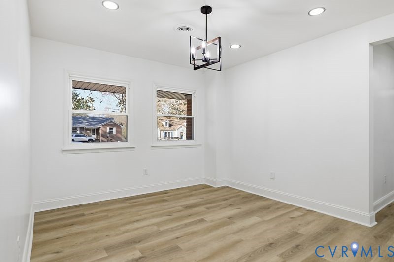 2913 Rolyart Road Petersburg, VA 23805 - Photo 12 of 31 Unfurnished dining area with recessed lighting, li