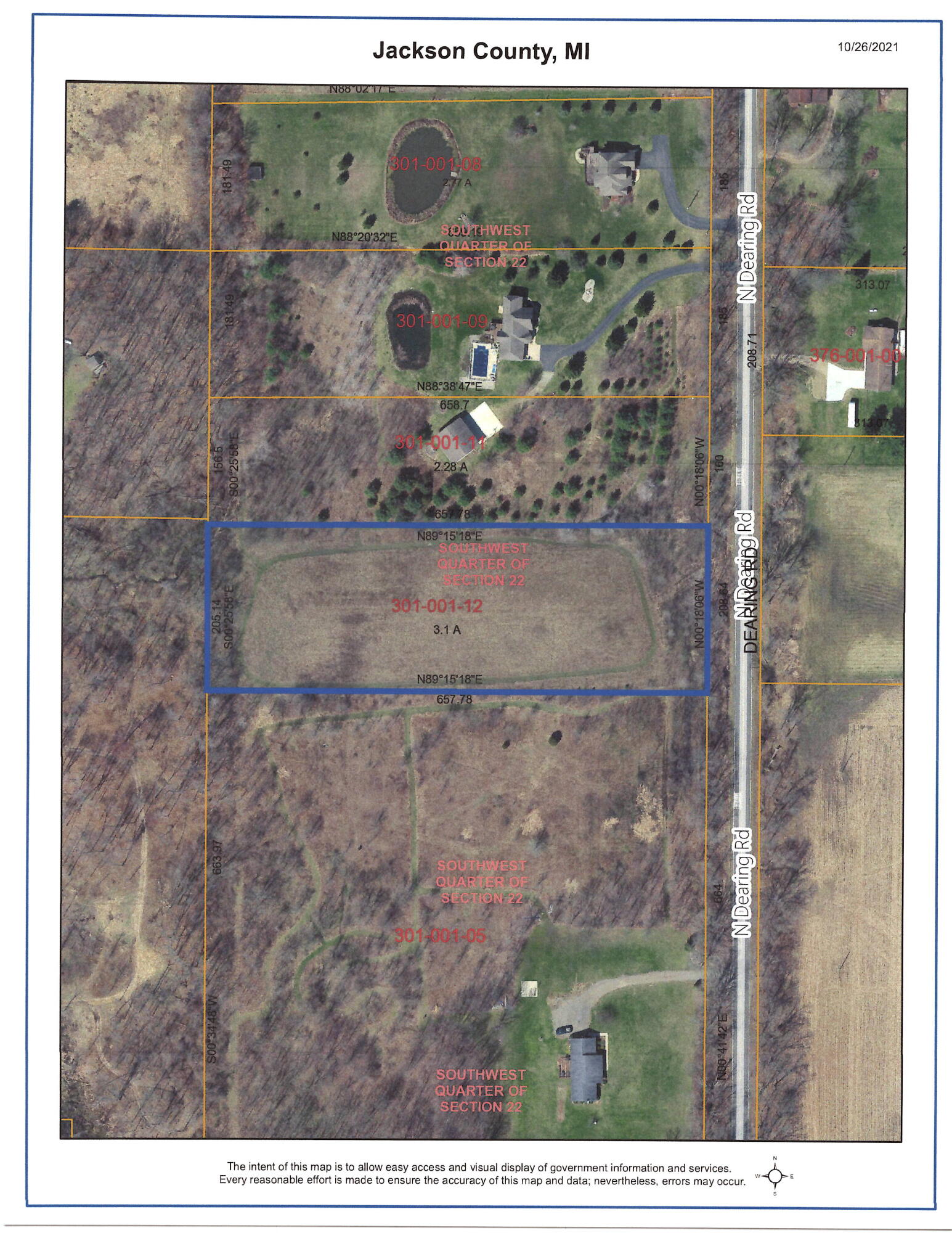 Vl North Dearing Road Parma, MI 49269 - Photo 1 of 1 20211026_113502_0001