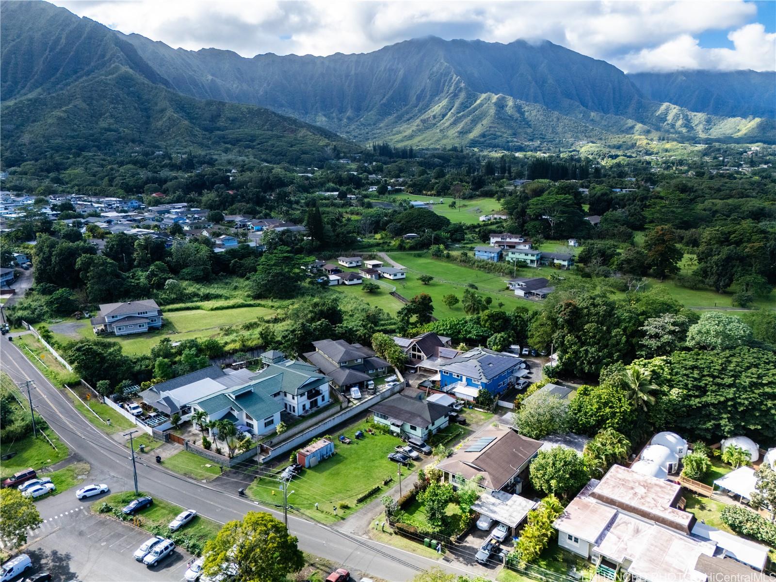 47-325 Ahuimanu Road Kaneohe, HI 96744 - Photo 2 of 24 an aerial view of a house with a garden