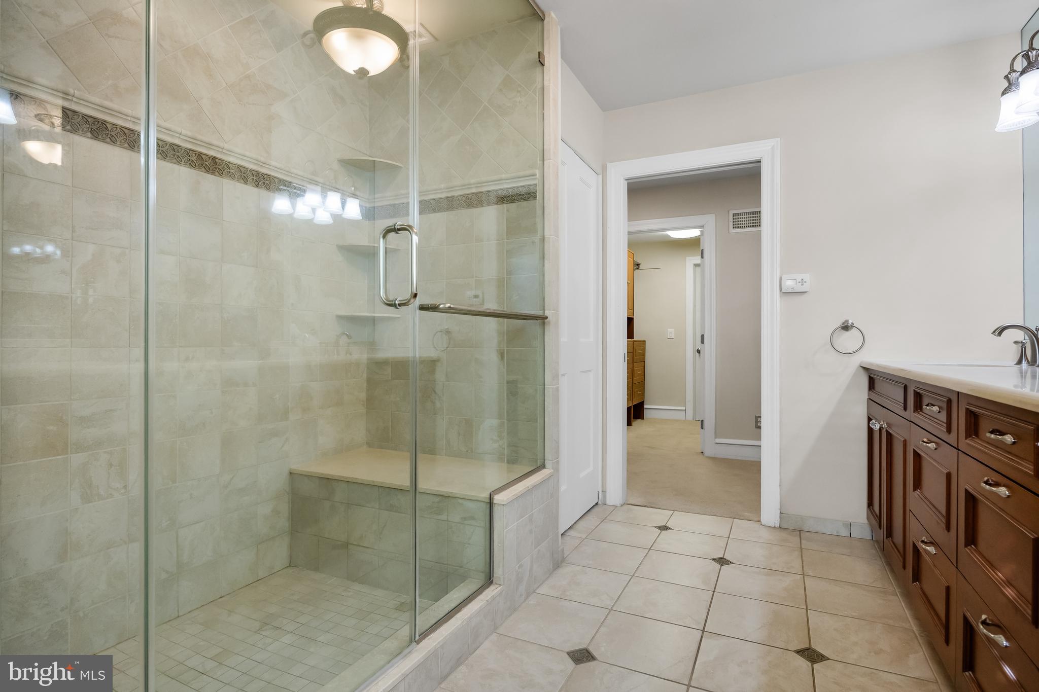 429 East Main Street Maple Shade, NJ 08052 - Photo 24 of 72 Ceramic tile shower with bench