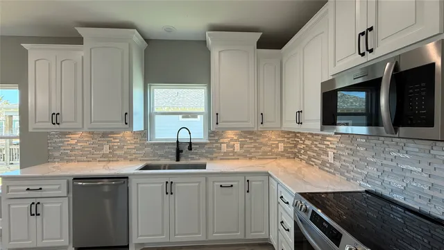 a close view of a chandelier in a room