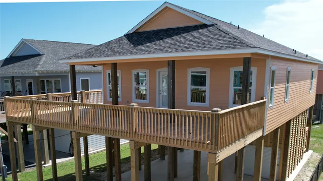 a view of balcony with a small space