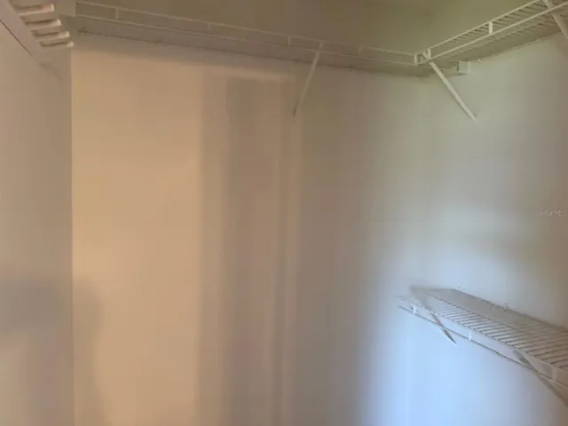 a close up view of racks on the wall