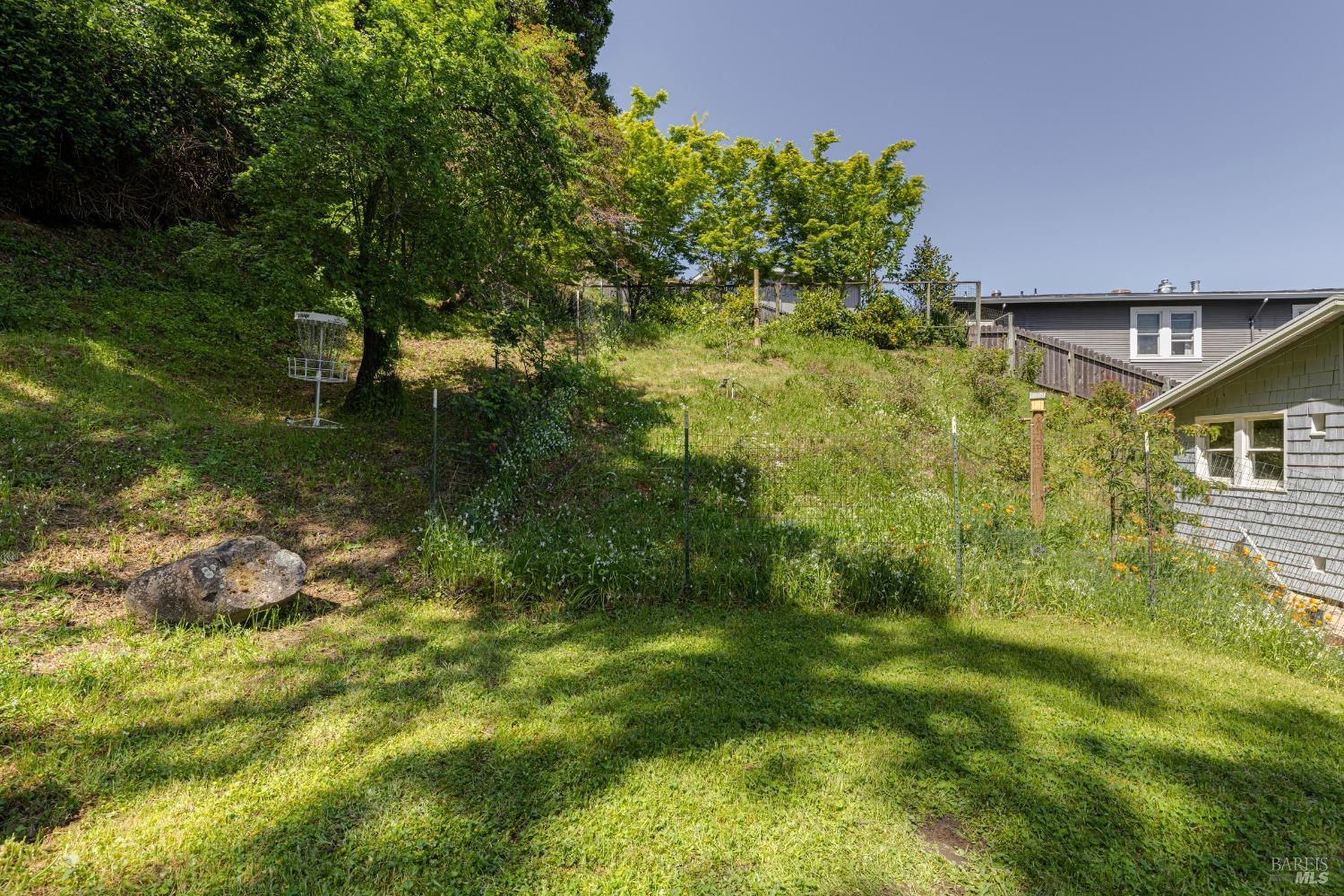 31 Martens Boulevard San Rafael, CA 94901 - Photo 28 of 50 a backyard of a house with lots of green space and garden