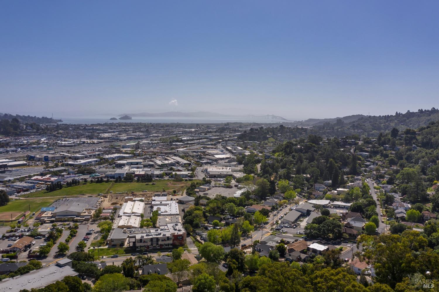 31 Martens Boulevard San Rafael, CA 94901 - Photo 42 of 50 an aerial view of a city with lots of residential buildings