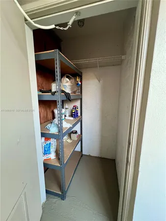 a view of storage and utility room