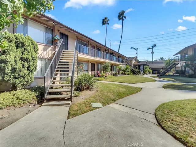 a view of a house with a patio