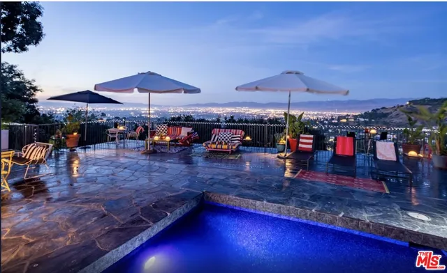 an outdoor space with patio