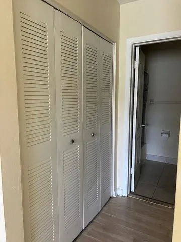 a view of a bathroom with a shower