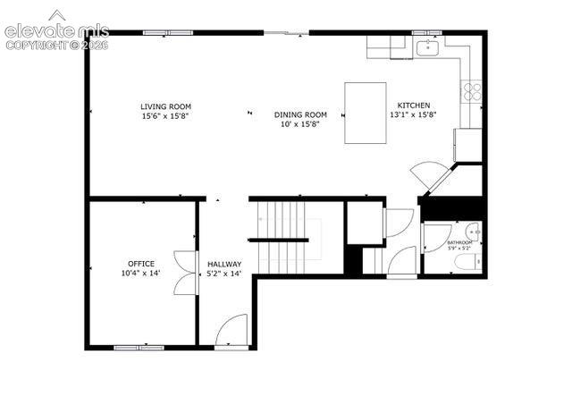 9761 Terrain Road Fountain, CO 80817 - Photo 30 of 31 Main level floor plan