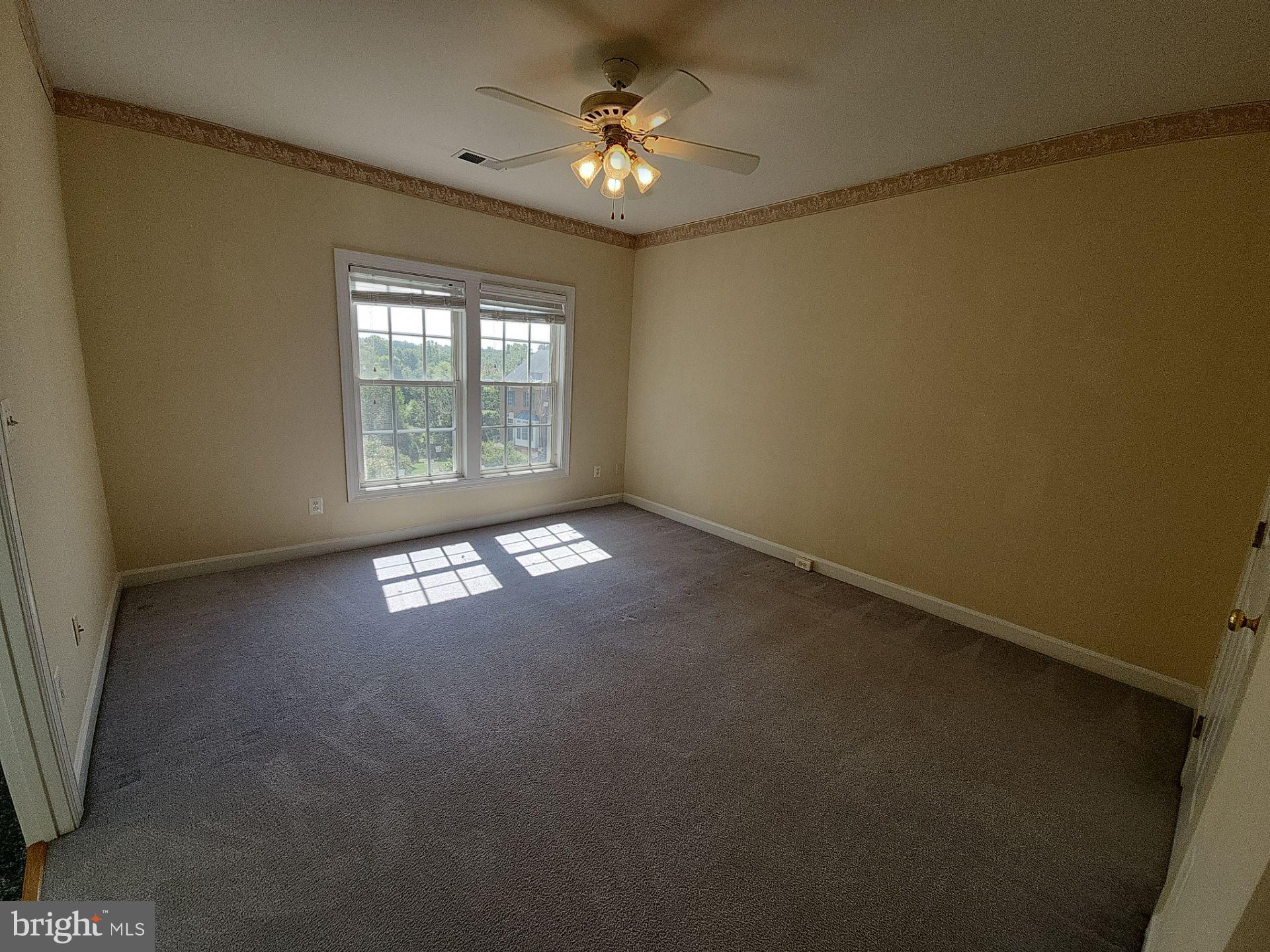 6681 Debra Lu Way Springfield, VA 22150 - Photo 40 of 57 en empty room with windows and ceiling fan