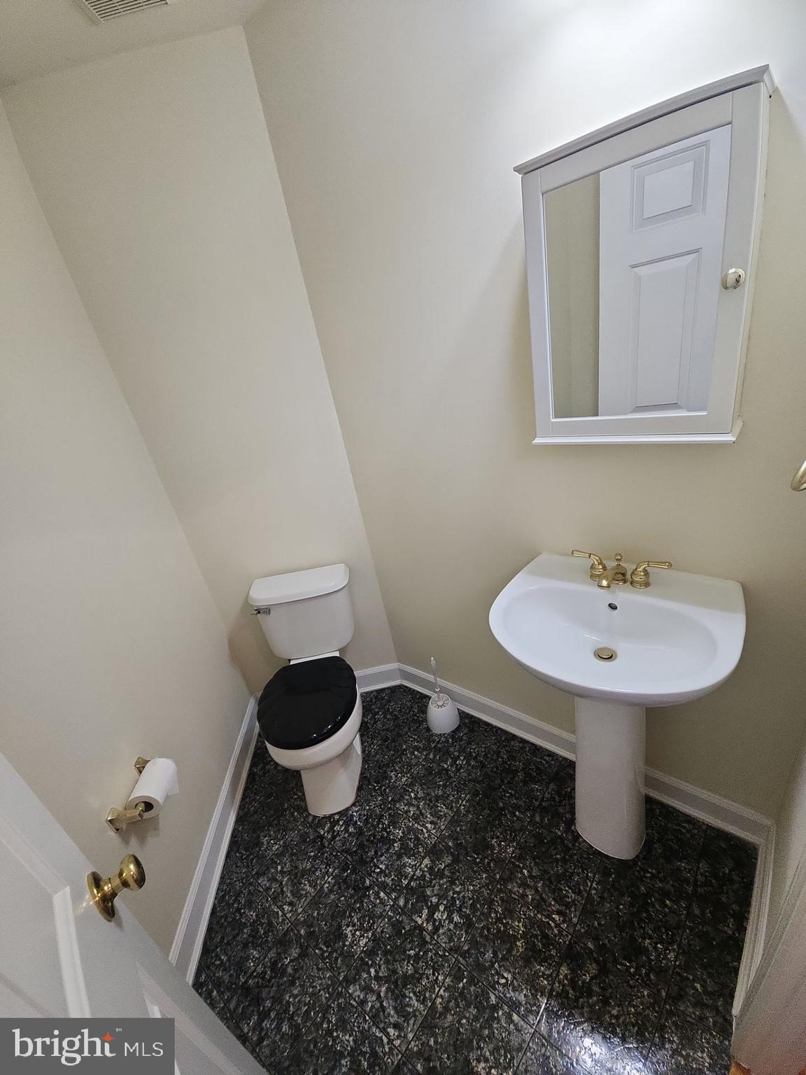 6681 Debra Lu Way Springfield, VA 22150 - Photo 5 of 57 a bathroom with a sink toilet and a mirror