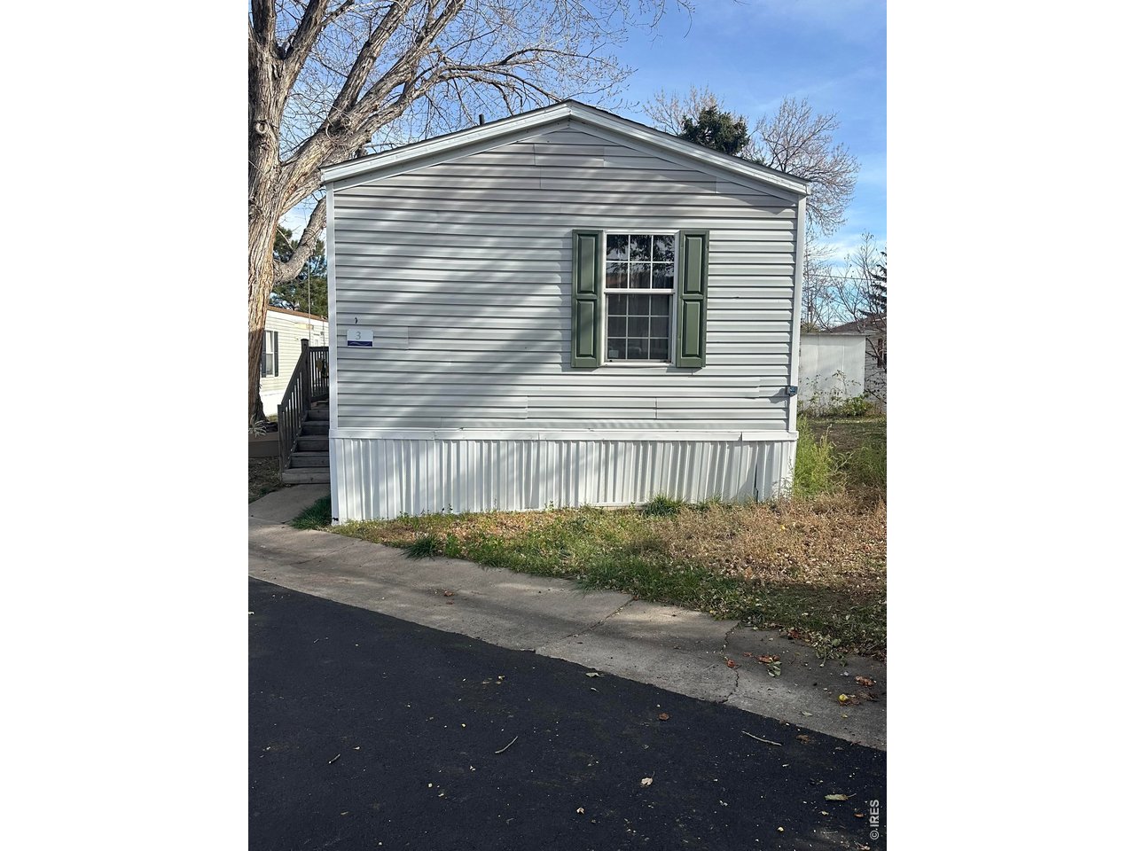 a house view with a backyard