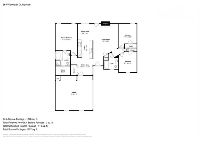 $1,865 | 365 Widewater Drive, Newnan, GA 30265