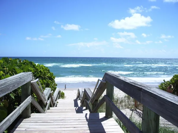 a view of ocean from a balcony