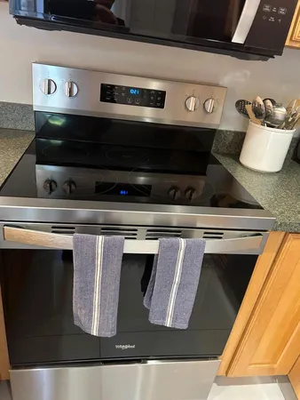 a close view of stove